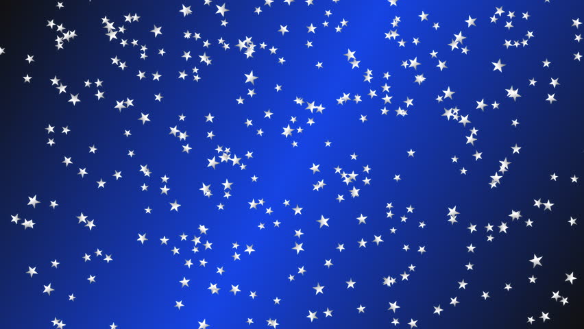 Silver stars falling slowly from top on blue background. Merry Christmas, Happy New Year, and Happy Holidays greeting.  | Shutterstock HD Video #1111931097