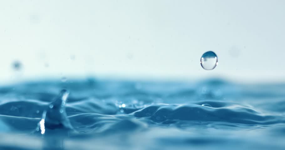 Rain water drops falling in super slow motion. Royalty-Free Stock Footage #1111936897