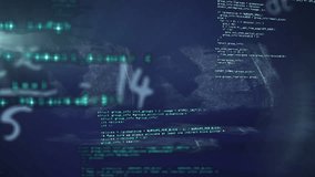 Animation of data processing over mathematical formulae. Global computing, digital interface and data processing concept digitally generated video. - Powered by Shutterstock - Get 15% off with code: PIKWIZARD15