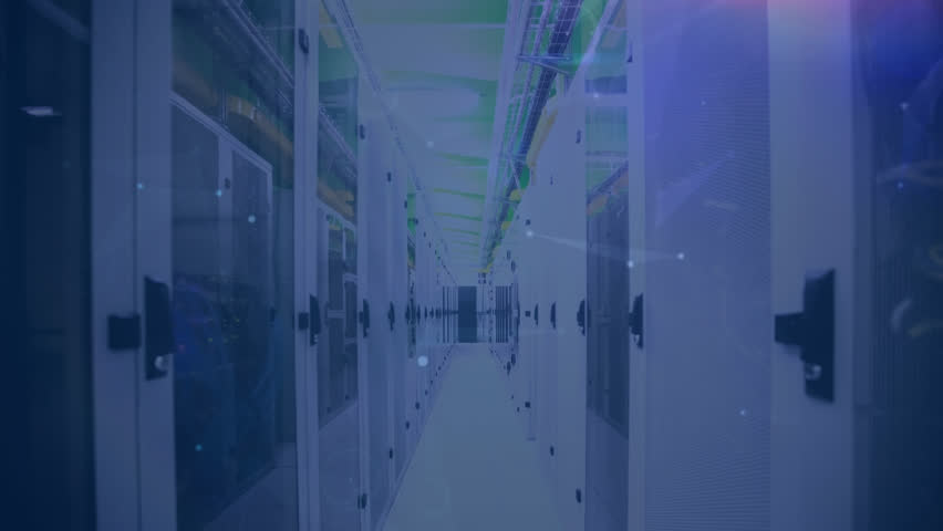 Animation of bitcoin icons and data processing over computer servers. Global computing, digital interface and data processing concept digitally generated video. | Shutterstock HD Video #1111945279
