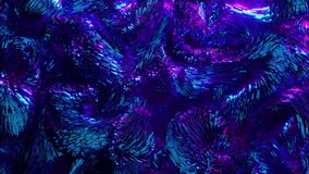 3d render of abstract art video animation 3d background with surreal motion moving festive wavy party balls sphere particles liquid substance in blue purple gradient color - Powered by Shutterstock - Get 15% off with code: PIKWIZARD15