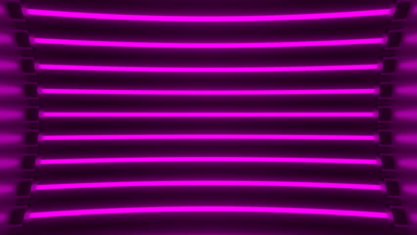 Neon lamps glowing neon lines creating a tunnel, ultraviolet pink violet spectrum , wall illuminated 
fluorescent ultraviolet light, modern colorful lighting, seamless loop cg animation 4k | Shutterstock HD Video #1111957889