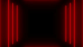 Red neon light flying lines sticks corridor zooming tunnel moving into the distance, neon geometric background, abstract 3D background with spectral metal glow, long tunnel 4k - Powered by Shutterstock - Get 15% off with code: PIKWIZARD15