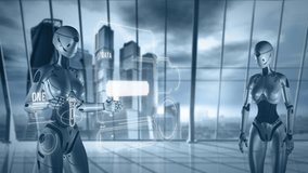 Artificial intelligence deciphers the DNA code. 3D render - Powered by Shutterstock - Get 15% off with code: PIKWIZARD15