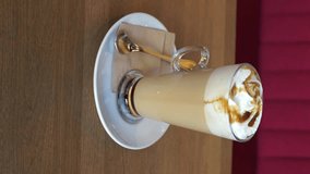 New Year's coffee drink vertical video