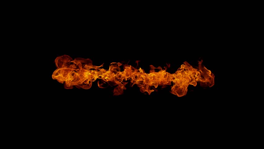 Super Slow Motion Shot of Real Fire Line Isolated on Black Background at 1000fps. | Shutterstock HD Video #1111972365