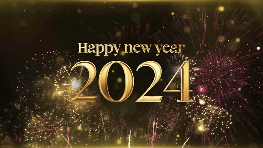 2024 Happy New year text