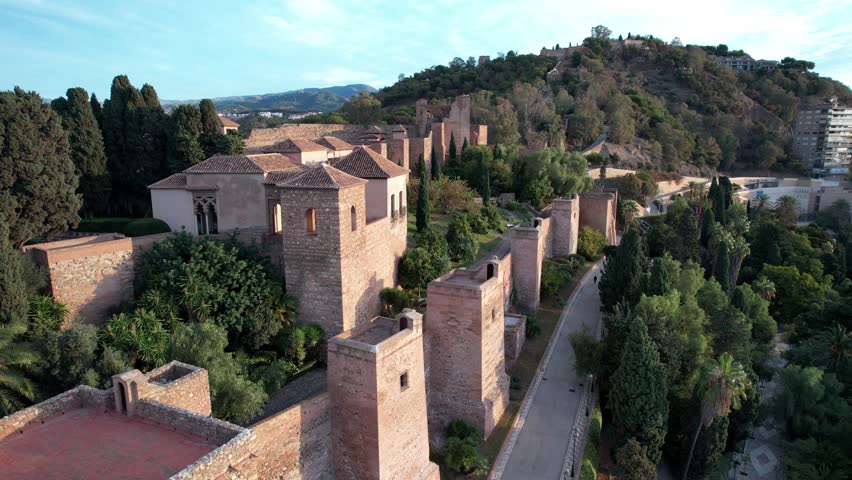 Malaga Gabralfaro Castillo de Gibralfaro Spain