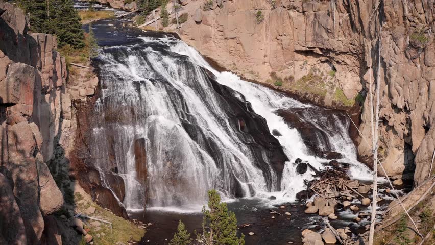 Gibbon Falls in Yellowstone National Park, Wyoming.
