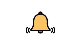 Animation of Communication Icons with display of call bells