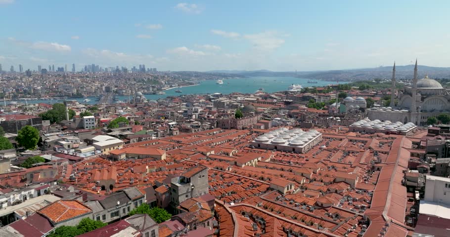 Grand Bazaar and Bosphorus view