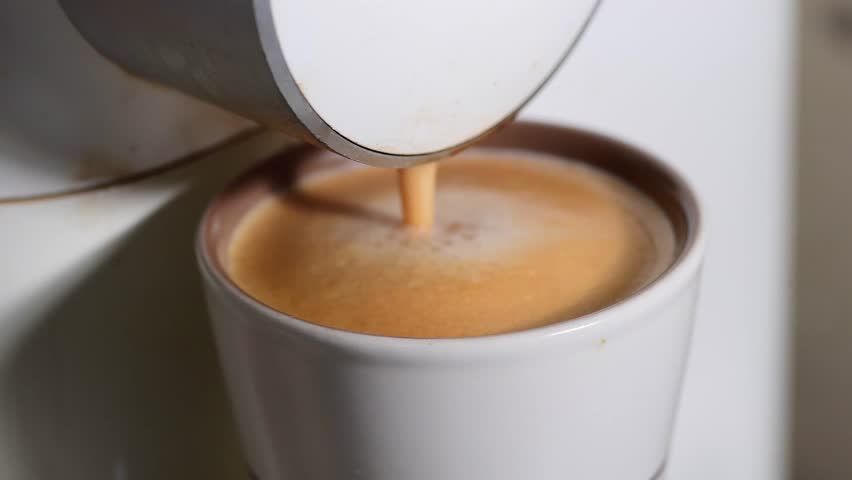 Make espresso coffee and serve it on the table. For you customers | Shutterstock HD Video #1112028459