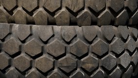 Rubber black tires stacked on top of each other. Tires for an all-terrain truck-SUV close-up. Tires for an all-terrain truck-SUV close-up - Powered by Shutterstock - Get 15% off with code: PIKWIZARD15