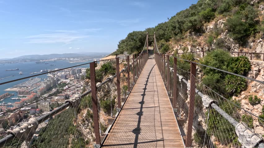 Windsor Suspension Bridge on The Rock of Gibraltar