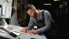 Designer selects proper color from swatch palette for promotion. Design and art concept - Powered by Shutterstock - Get 15% off with code: PIKWIZARD15