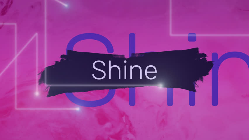 Animation of shine texts, dots moving and forming lines over pink background. Digitally generated, hologram, illustration, brighten, gloss, gleam and burnish concept. | Shutterstock HD Video #1112046211
