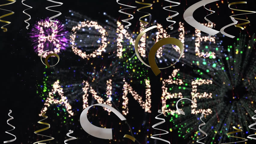 Animation of bonne annee text and fireworks on black background. New year, new year's eve, party, celebration and tradition concept digitally generated video. - Powered by Shutterstock - Get 15% off with code: PIKWIZARD15