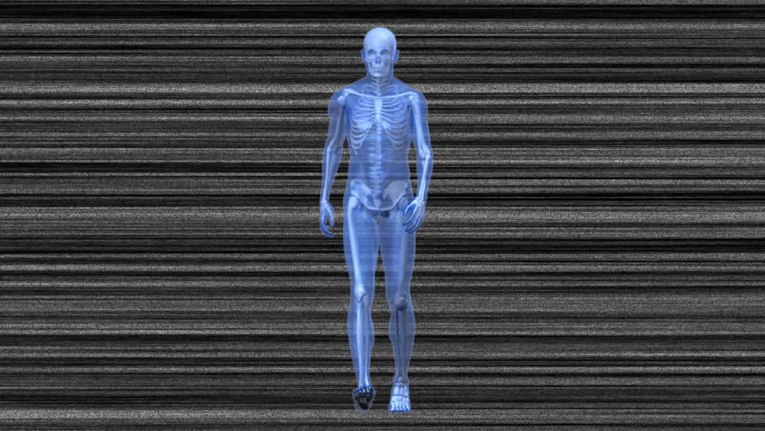 Animation of shapes and digital human skeleton walking over lines on black background. Technology, shapes and digital interface concept digitally generated video. - Powered by Shutterstock - Get 15% off with code: PIKWIZARD15