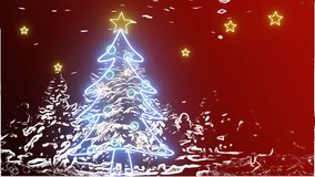 christmas celebration decoration elements abstract background snow particles elegant frame element HAPPY NEW YEAR BACKGROUND 2024. May this enthusiastic background bring luck in 2024