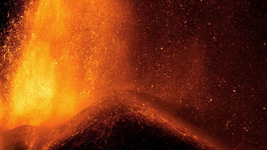 An eruption of volcano Etna in decembrer 1 2023