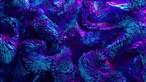 3d render of abstract art video animation 3d background with surreal motion moving festive wavy party balls sphere particles liquid substance in blue purple gradient color - Powered by Shutterstock - Get 15% off with code: PIKWIZARD15