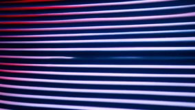 Glitchy stripes on a blue background create a visually interesting effect