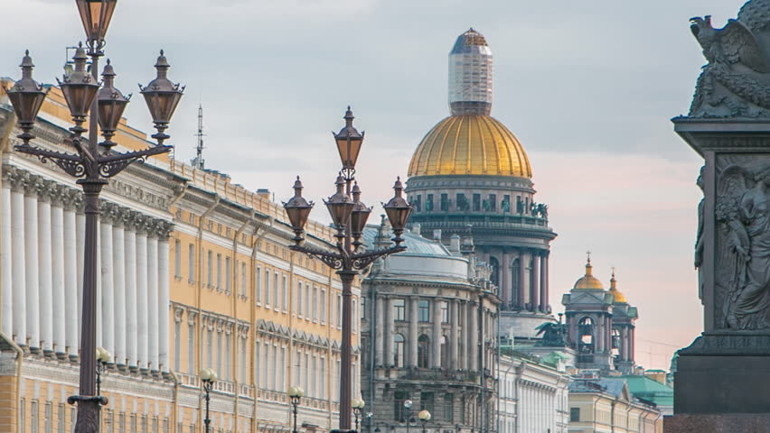 At sunset, Saint Petersburg
