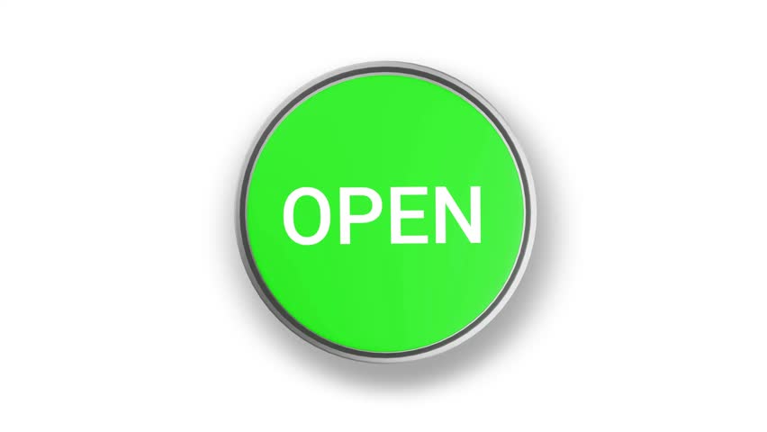 Open Button pressing on white screen