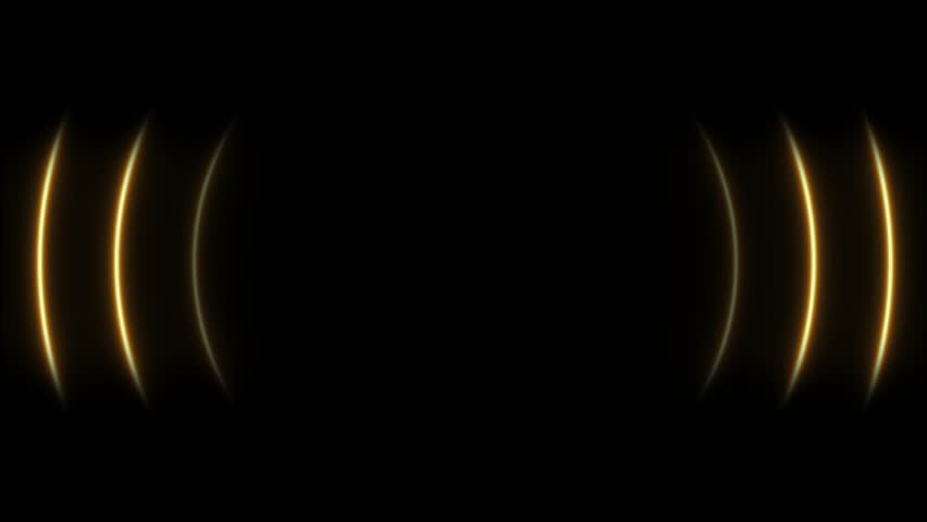 Colors award background waves animation come from center. Bright neon lights motion for glamour concept. Seamless loop. 4K