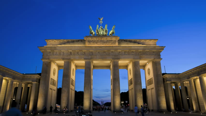 Brandenburg Gate Berlin Timelapse