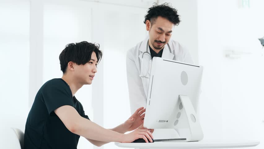 Group of medical workers talking in office. | Shutterstock HD Video #1112121601