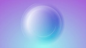Violet and blue smooth circle abstract geometric tech background. Seamless looping motion design. Video animation Ultra HD 4K 3840x2160