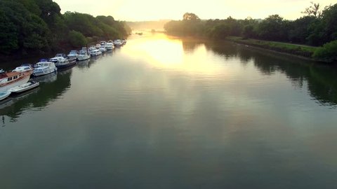 sunrise over river Thames