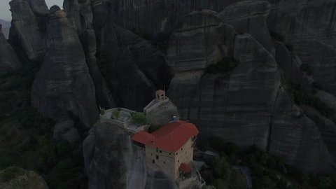 Meteora Monastery Aerial