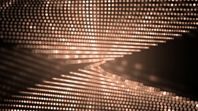 Abstract Motion Golden Background with particles and stars. Abstract animated motion background of spinning spheres with lines. Seamless loop. Set the video in my portfolio. DNA animated - Powered by Shutterstock - Get 15% off with code: PIKWIZARD15