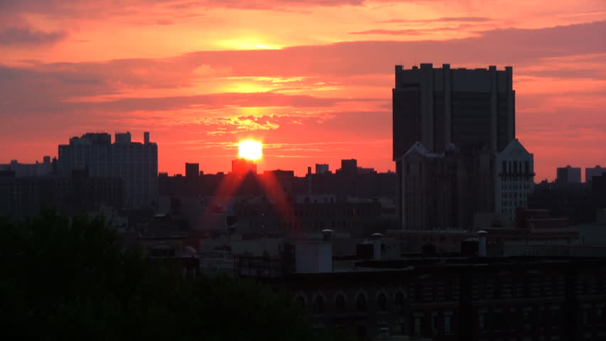 Sunrise over City. 