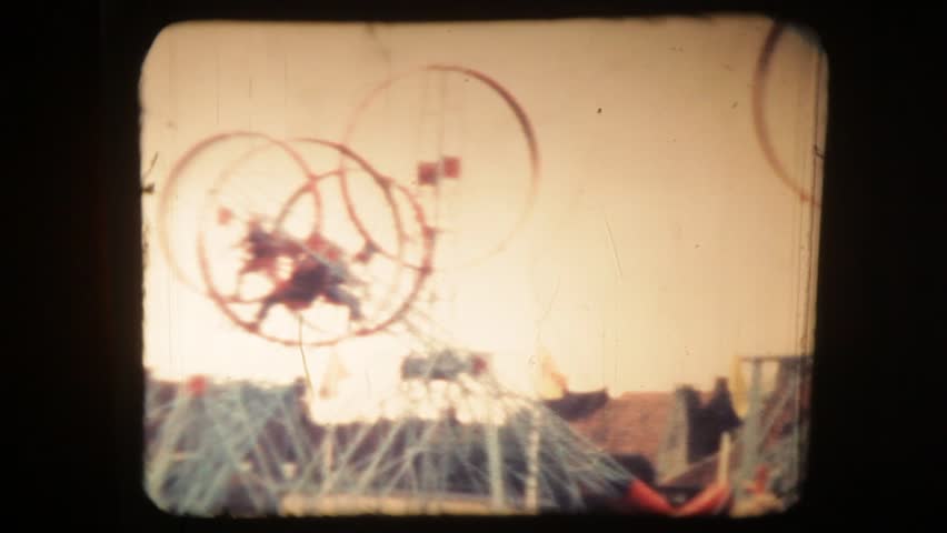 AMSTERDAM, NETHERLANDS - SEPTEMBER 10: Carousels on September 10, 1968 in Amsterdam, Netherlands.  