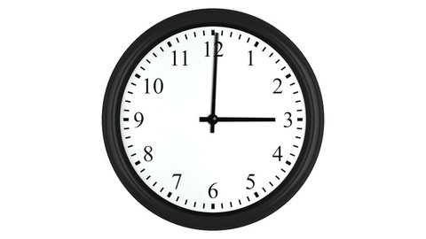 Round Clock Face Showing Three Oclock Stock Illustration 1224579823 ...