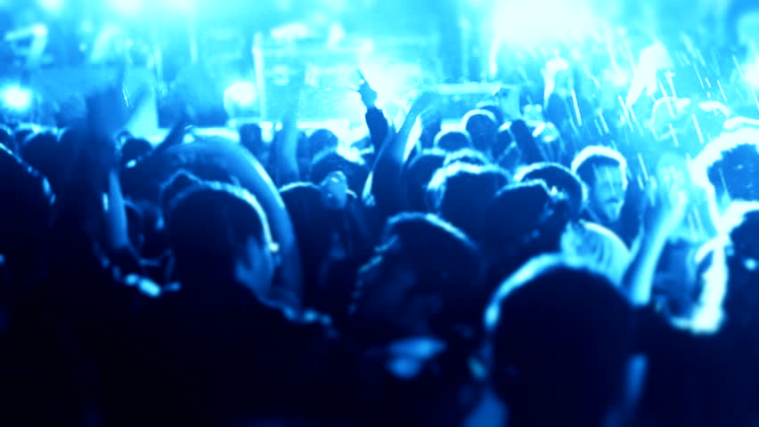 Dancing slow motion concert Footage crowd partying dancing crowd partying concert Dancing people with fun gladness social discotheque entertainment Celebration holiday led illumination concert music Royalty-Free Stock Footage #11192060