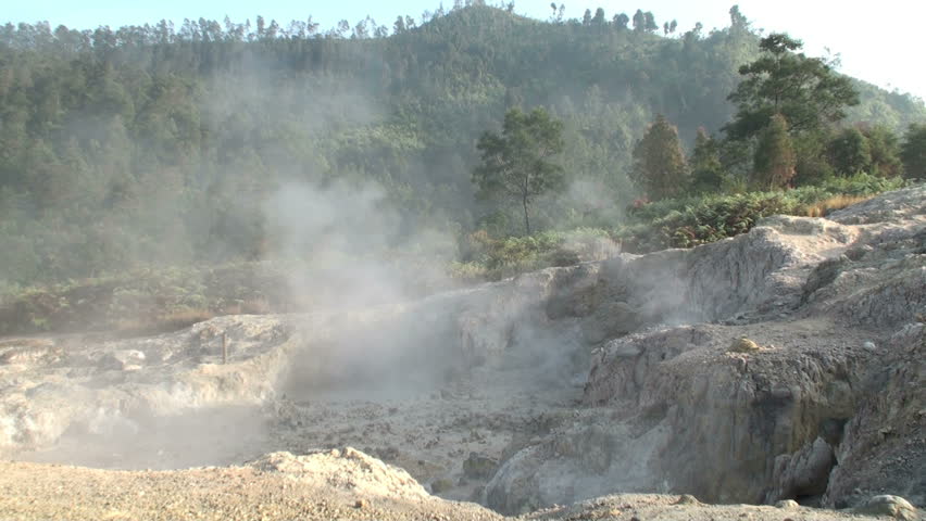 Geysers & volcanic evaporation.
