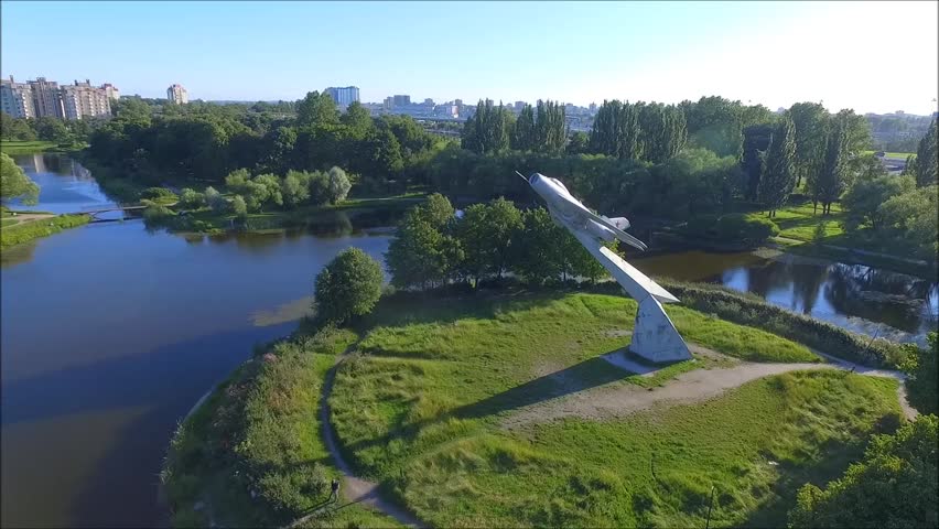 aircraft in Park airmen, St. Petersburg, Russia