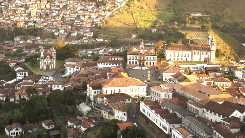 OURO PRETO, MINAS GERAIS / BRAZIL - 2015: Historic city world heritage UNESCO