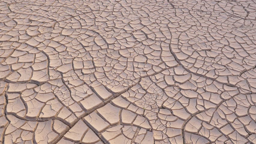 CLOSE-UP: Barren dry soil in huge desert | Shutterstock HD Video #11208551