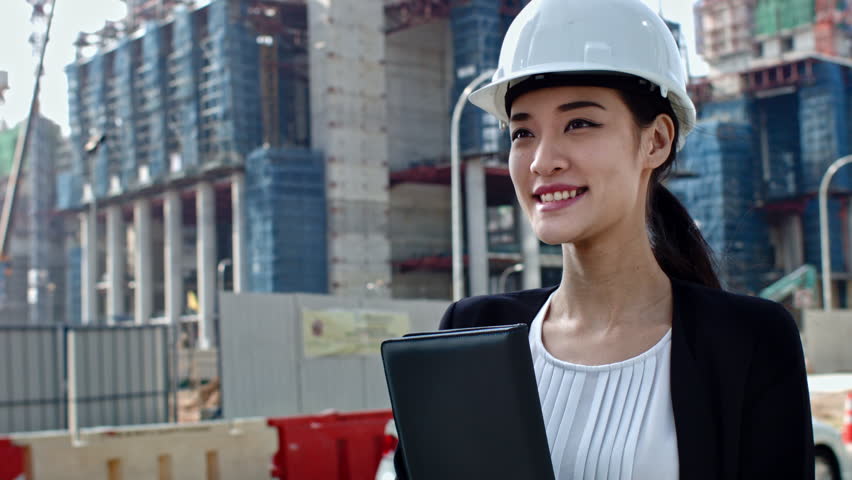 Engineer Smiling With Construction In Stock Footage Video 100 Royalty Free 11216747 Shutterstock