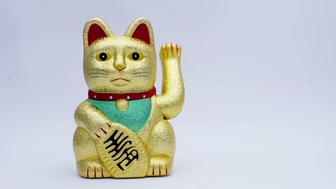 lucky or fortune cat waving for good business concepts.