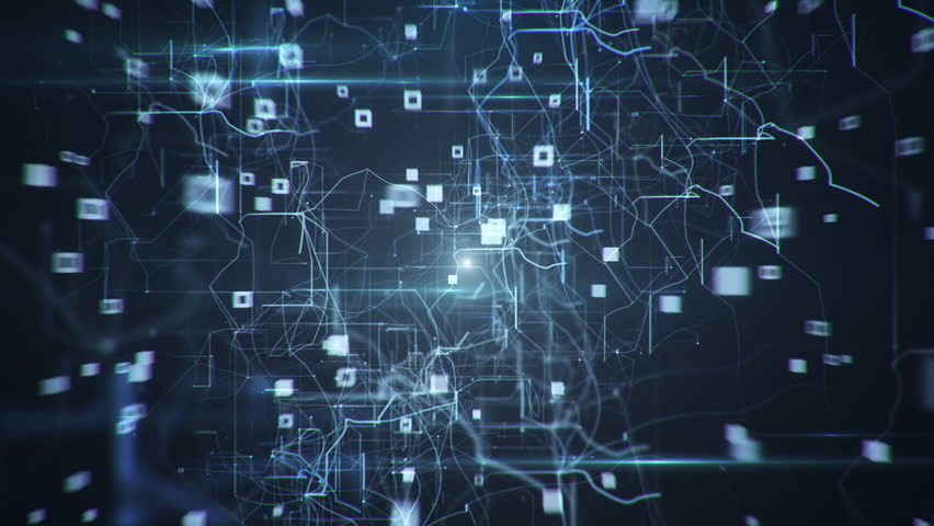 Abstract Background of Technology Network. Stock Footage 