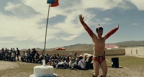 Tsagaannuur, mongolia - july 8 2015: Mongolian wrestling to celebrate the national holiday of Naadam, Tsagaanuur, a report from the beginning of the competition, where wrestlers are only heated under the blue sky
July 8, 2015