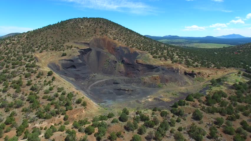 Mountain landscape in Arizona aerial footage