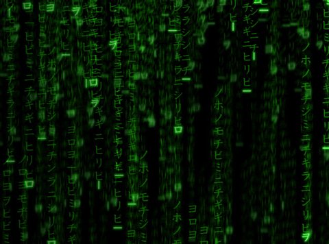 Falling Digital Code Seamlessly Looping Ntsc Stock Footage Video (100% ...