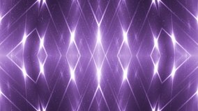 Fractal violet kaleidoscopic background. Background motion with fractal design. Disco spectrum lights concert spot bulb. VJ Seamless loop